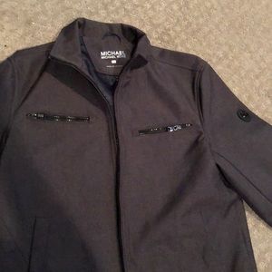 Grey Sporty MK Jacket- Double Breasted Zippers